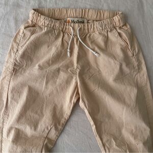 Mollusk tan drawstring joggers - small